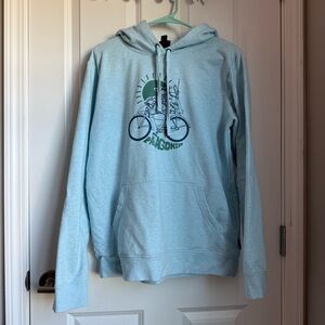 Patagonia Women's Light Blue Hoodie Sweatshirt. Fisherfox Ahnya. See Description